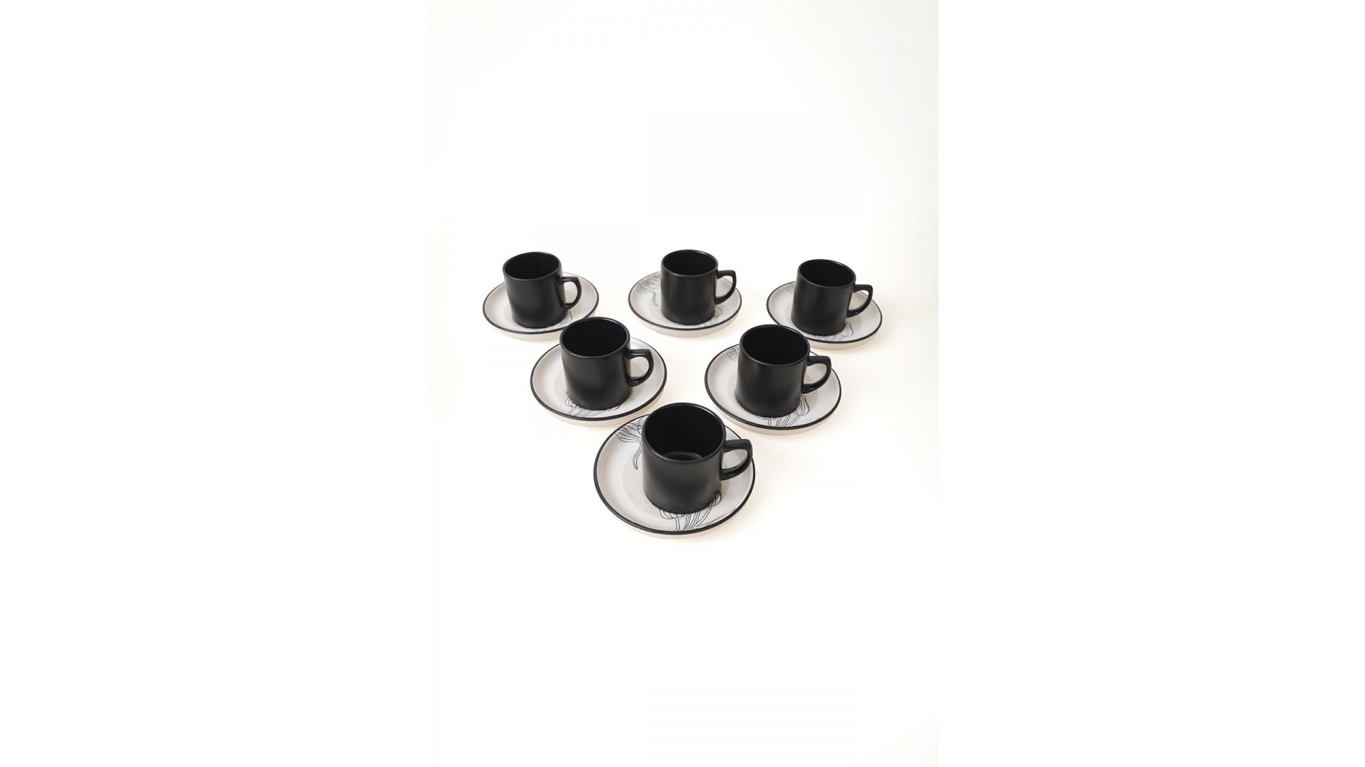 Keraart Shade Flowers Nordic Kahve Takımı 12 Parça 6 Kişilik 21848