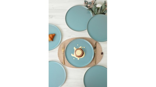 Turkuaz Granit Nordic Servis Tabağı 28 Cm 6 Adet - Q07