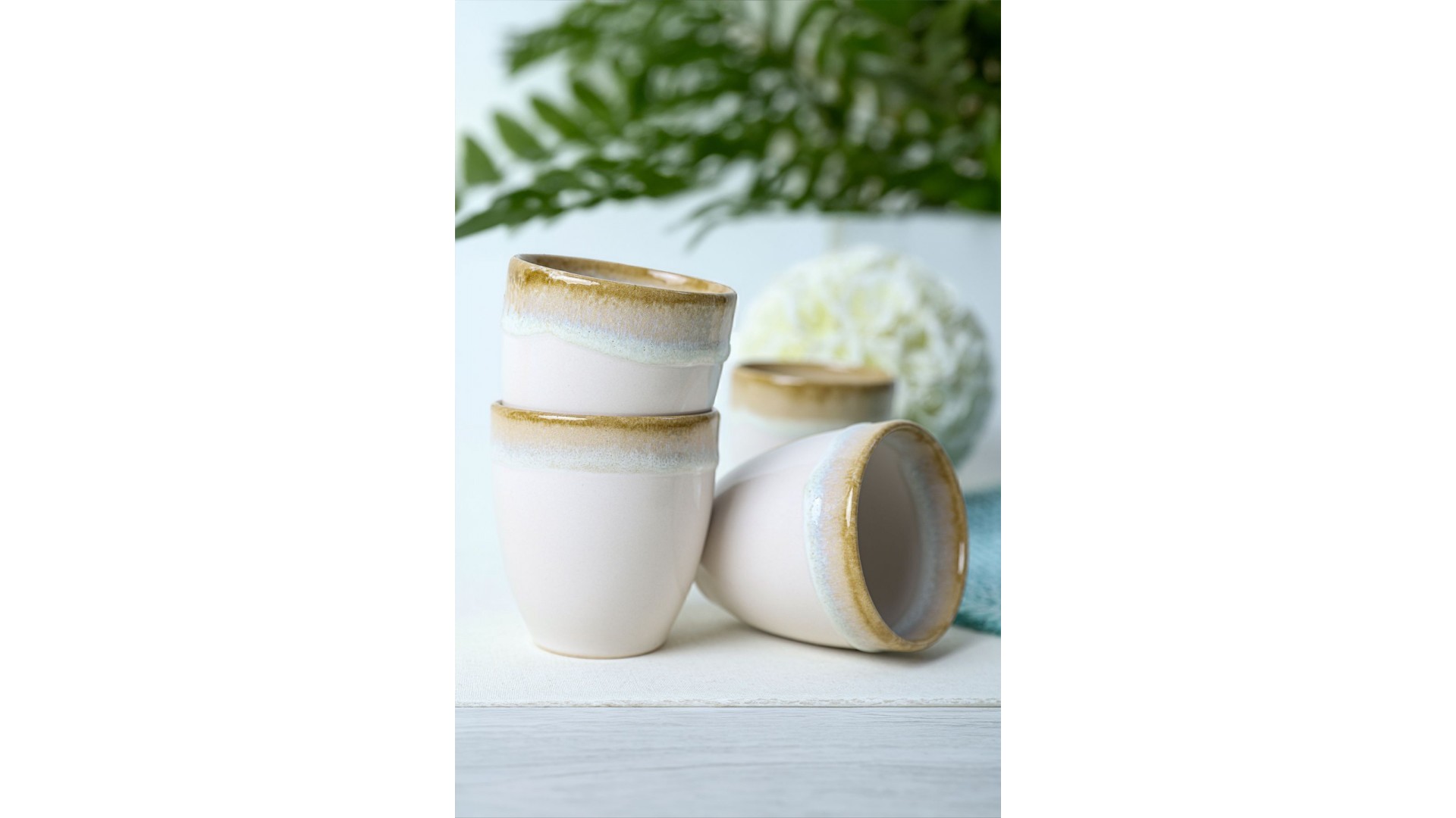 Shizen Krem Latte Kupa 8 Cm 6 Adet Q44