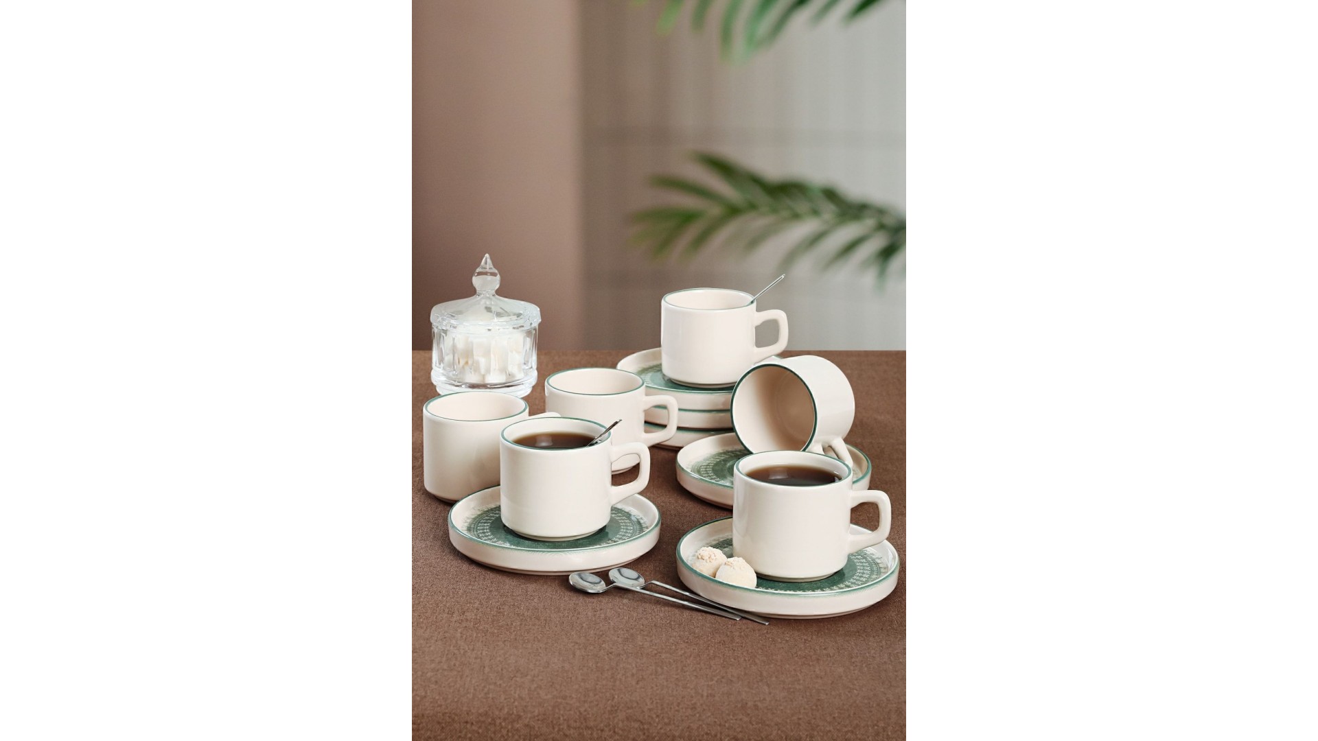 Keraart Maya Stackable Çay Takımı 12 Parça 6 Kişilik - 20789-98