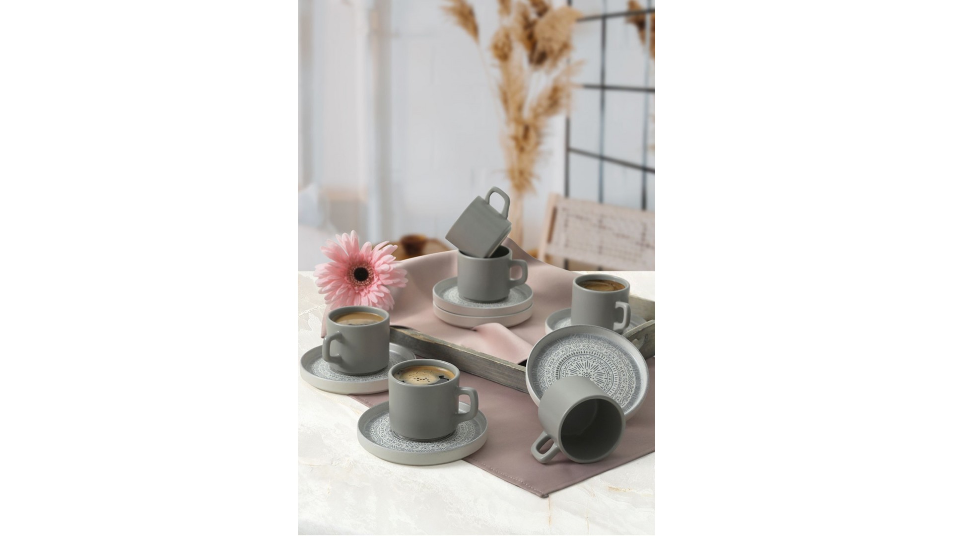 Stone Stackable Çay Takımı 12 Parça 6 Kişilik 21426