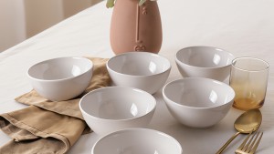 Beyaz Kera Kase 12 Cm 6 Adet 006