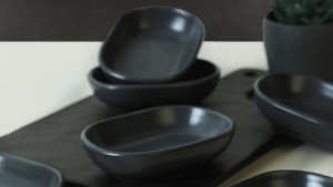 Mat Koyu Gri Noyan Çerezlik 11 Cm 6 Adet 627