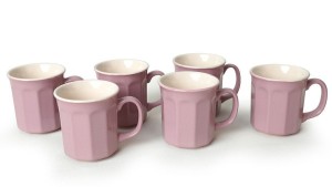 Violet/Krem Herakles Kupa 9 Cm 6 Adet 451/030