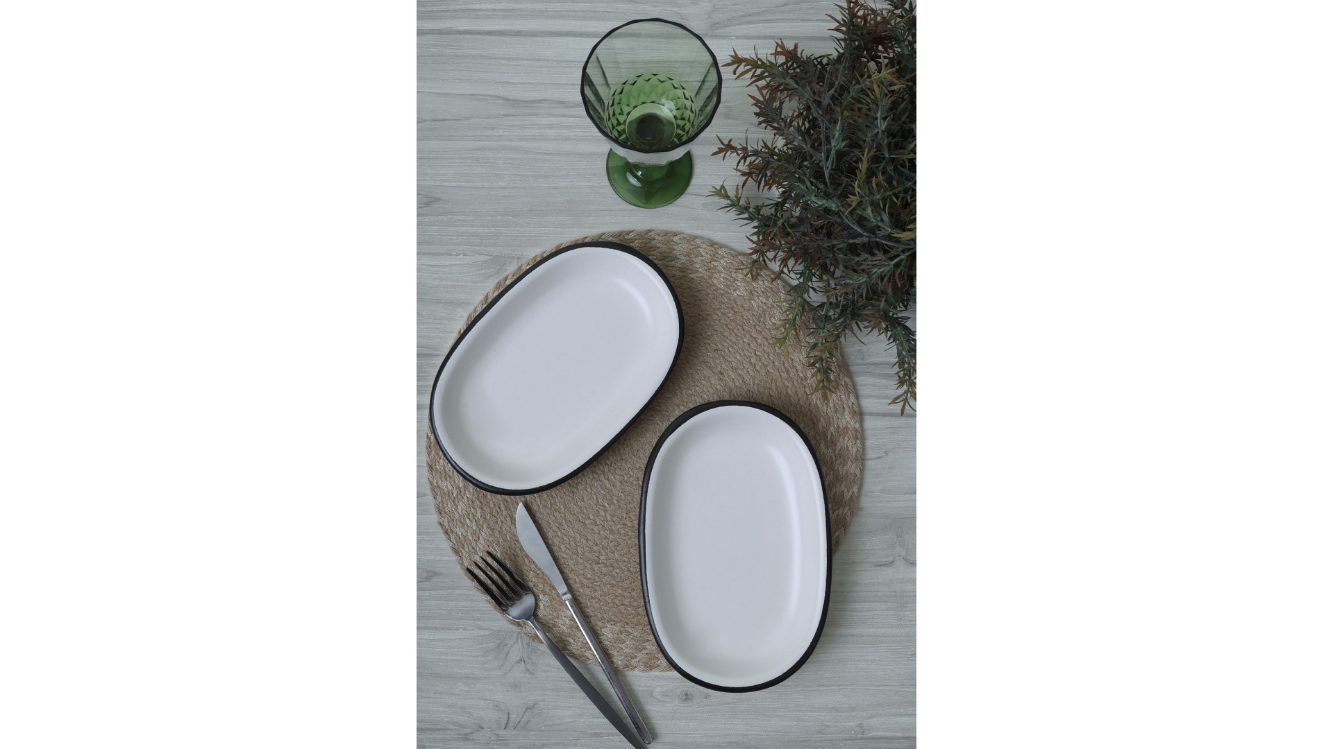Simply Hitit Kayık Tabak 22 Cm 2 Adet 19985