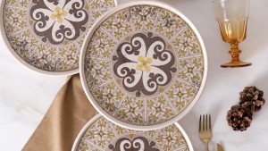 Timeless Brown Stackable Servis Tabağı 27 Cm 4 Adet 21973