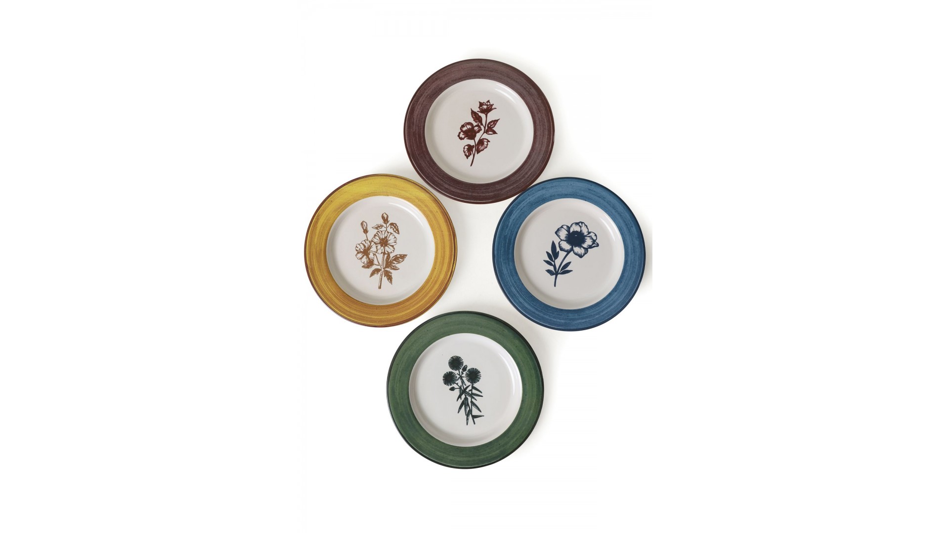 Floral Essence Servis Tabağı 28 Cm 4 Adet  22889-91-92