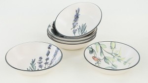 Keraart Çiçek Bahçesi Yemek Tabağı 18 cm 6 Adet