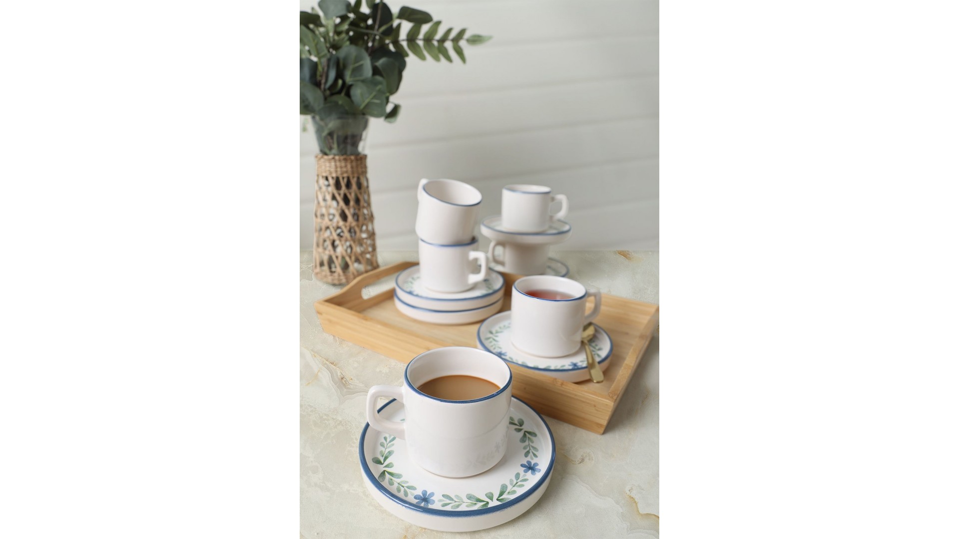 Daphne Stackable Çay Takımı 12 Parça 6 Kişilik 22921-24