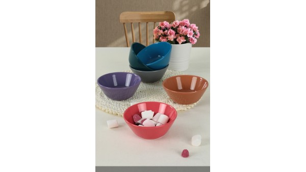 Mixed Hitit Çorba Kasesi 14 Cm 6 Adet - 406/620