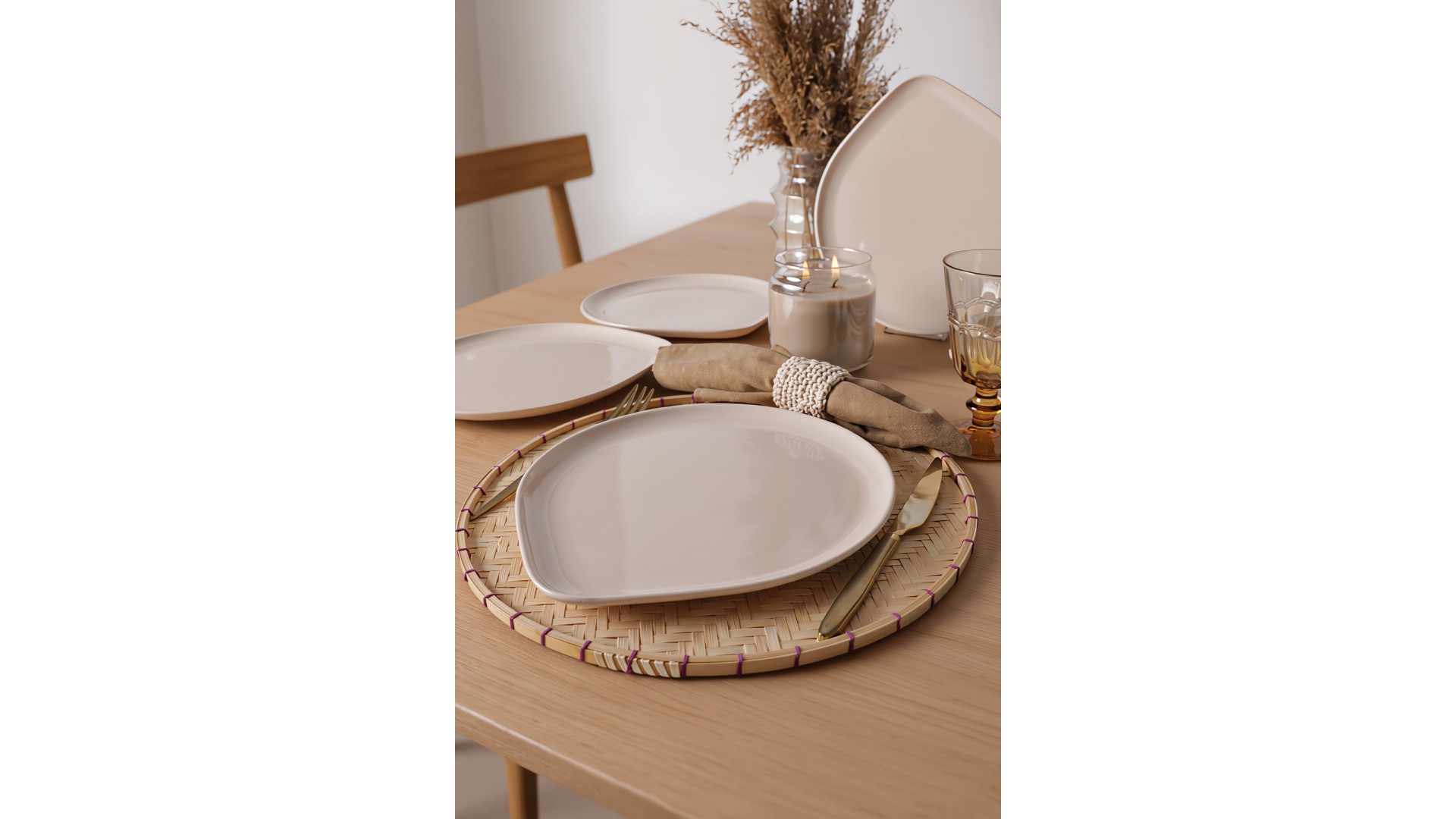 Krem Serenity Servis Tabağı 27 Cm 6 Adet 030
