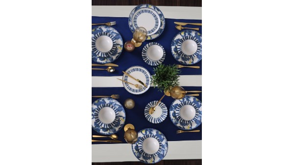 Keraart Azure Yemek Takımı 24 Parça 6 Kişilik 21423-24-25