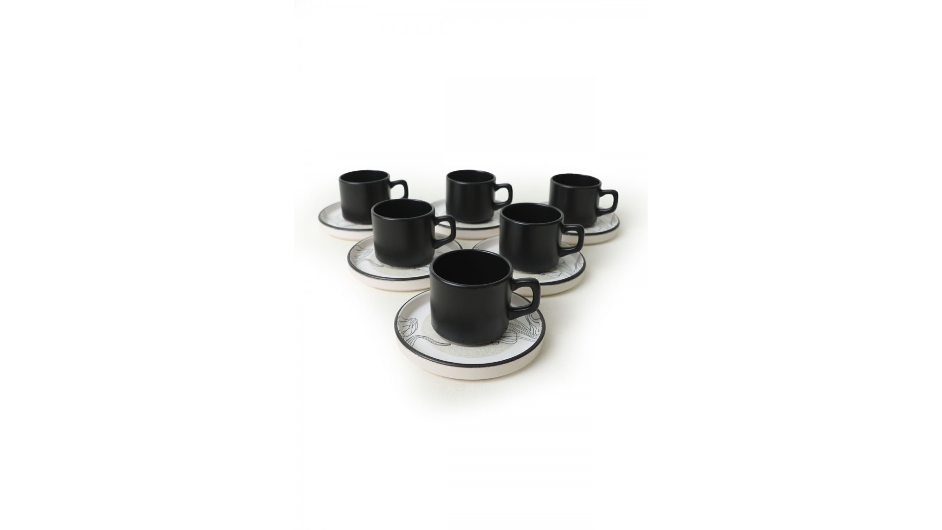 Keraart Shade Stackable Çay Takımı 12 Parça 6 Kişilik 21848