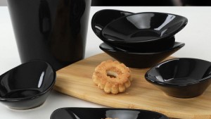 Siyah Dalga Çerezlik/Sosluk 12 Cm 6 Adet