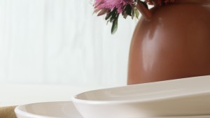 Beyaz Noyan Kayık Tabak 28 Cm 2 Adet 006