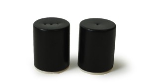 Mat Siyah Stackable Tuzluk / Biberlik 6 Cm