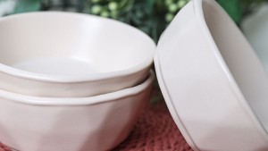 Mat Krem Kristal Çerezlik / Sosluk 12 Cm 6 Adet 950