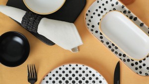 Keraart Polka Kahvaltı Takımı 18 Parça 6 Kişilik 19919-22-41