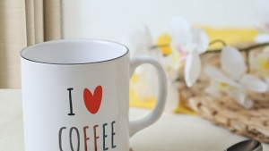 Keraart I Love Coffee Silindir Kupa 10 Cm