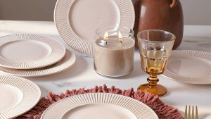 Krem Myra Pasta Tabağı 22 Cm 6 Adet 030