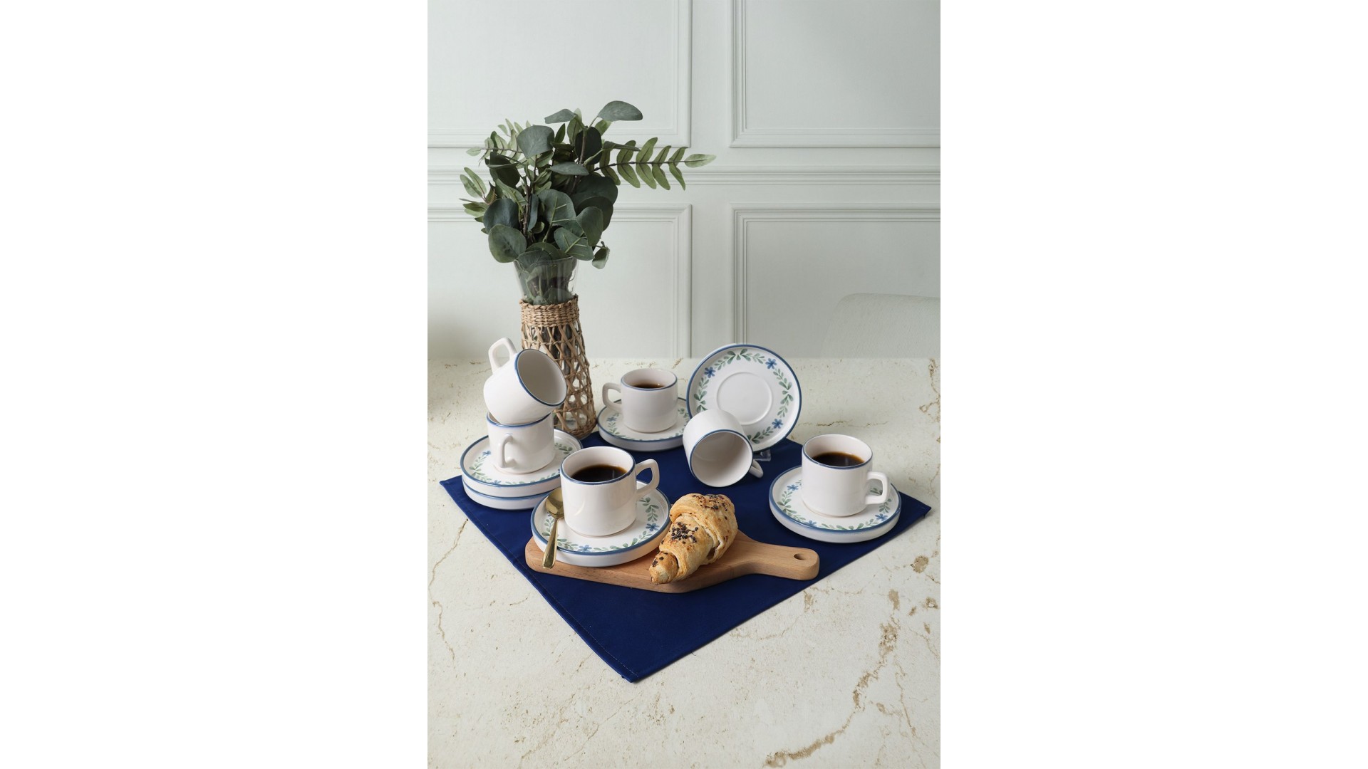 Daphne Stackable Çay Takımı 12 Parça 6 Kişilik 22921-24