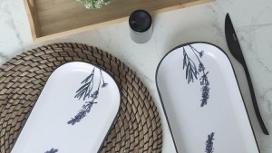 Keraart Çiçek Bahçesi Noyan Kayık Tabak 28 Cm 2 Adet 18942
