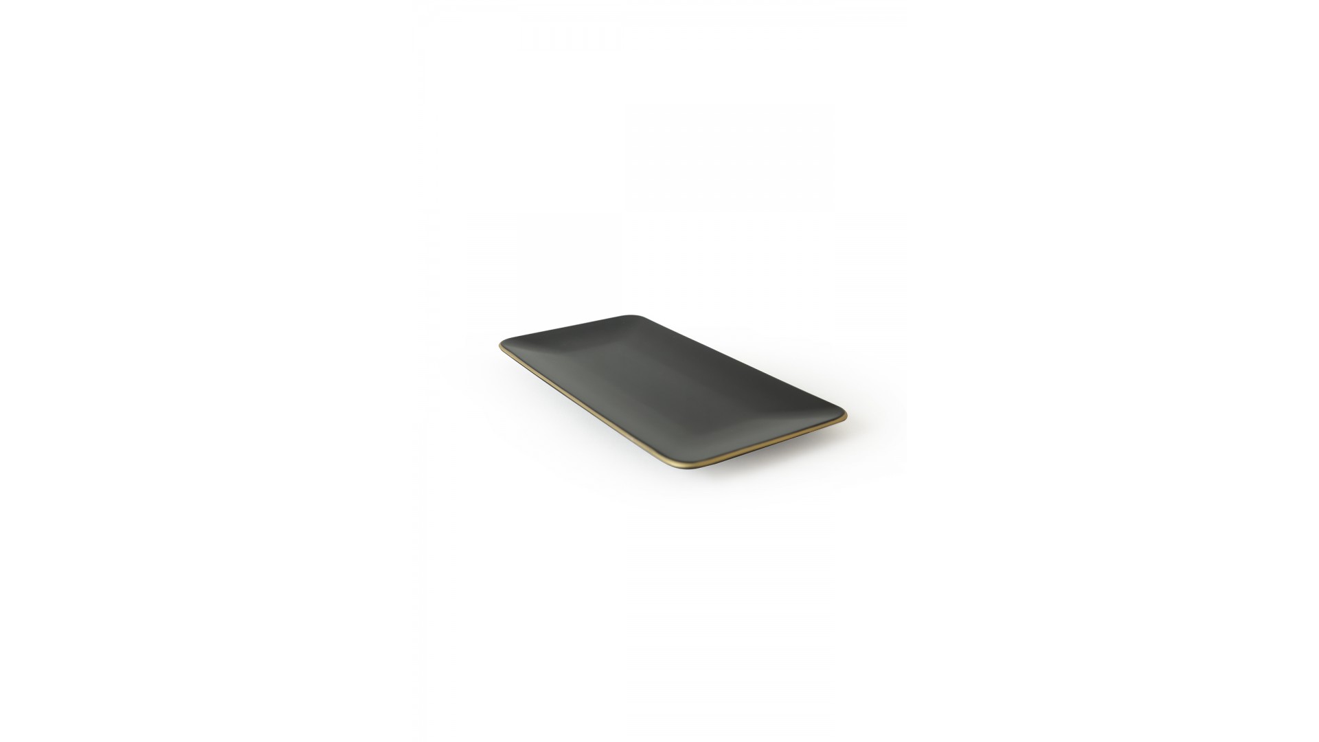 Siyah Gold Siera Kayık Tabak 33*17 Cm 2 Adet