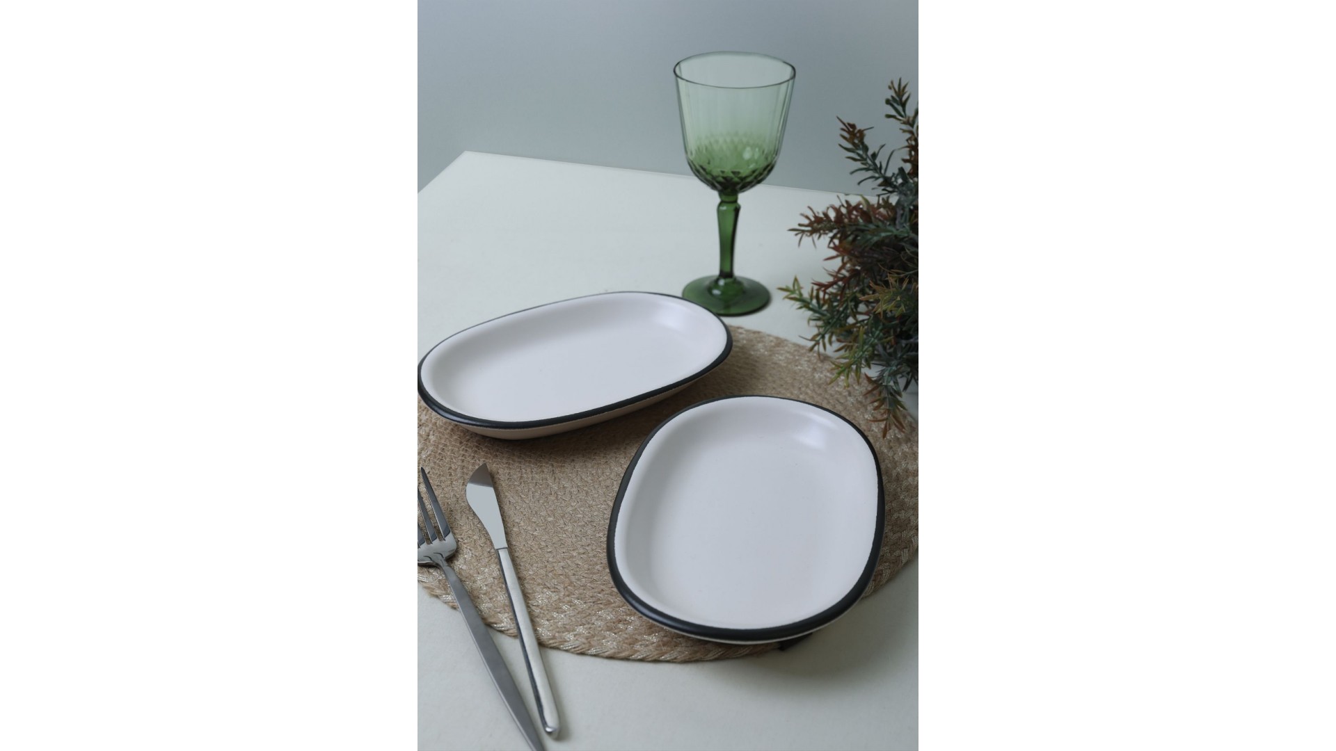 Simply Hitit Kayık Tabak 22 Cm 2 Adet 19985