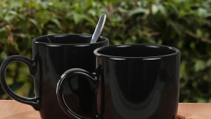 Siyah Bulut Kupa 9 Cm 6 Adet