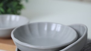 Mat Gri Sirius Çerezlik / Sosluk 12 Cm 6 Adet 995