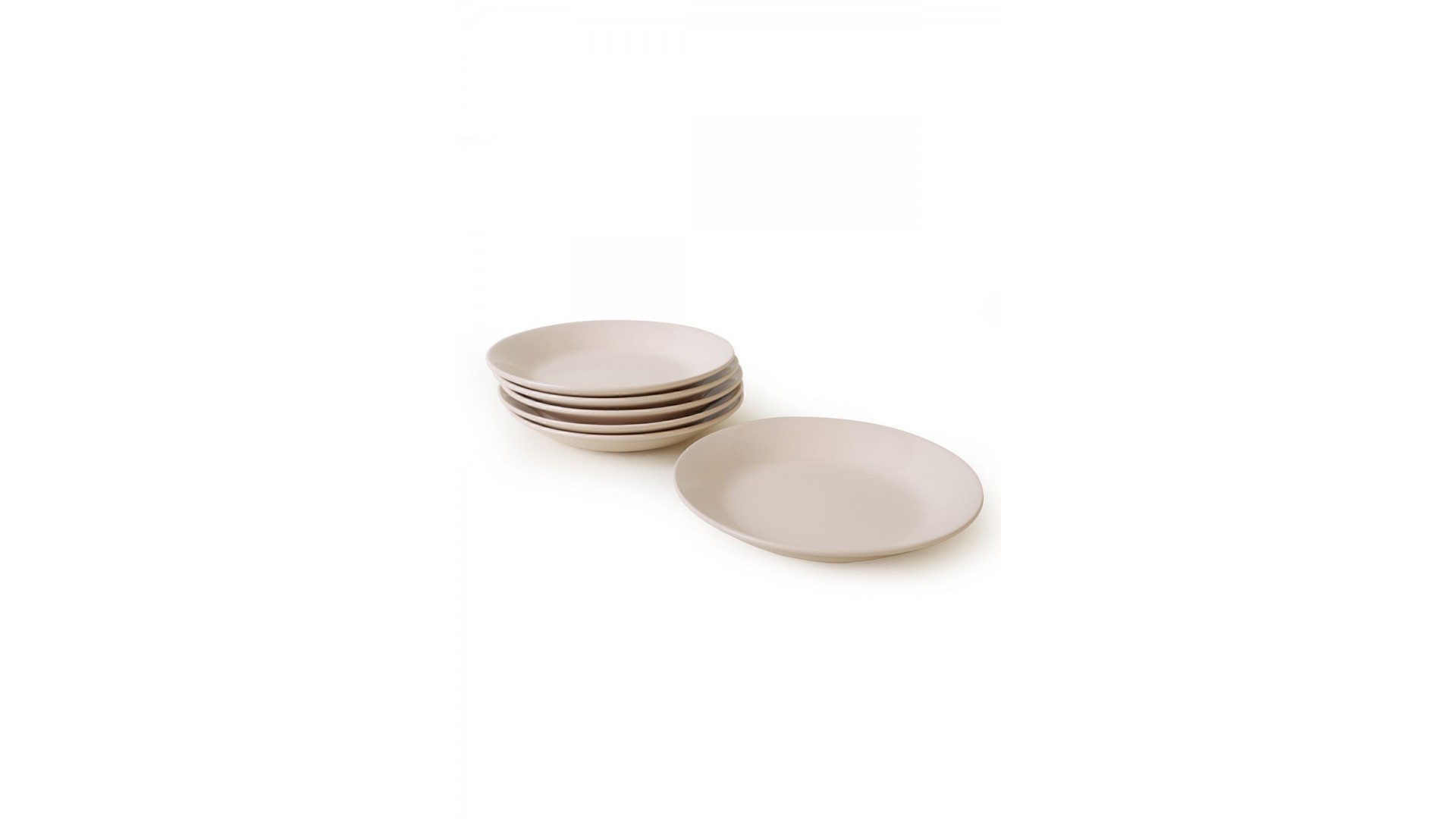 Krem Hitit Yemek Tabağı 21 Cm 6 Adet 030