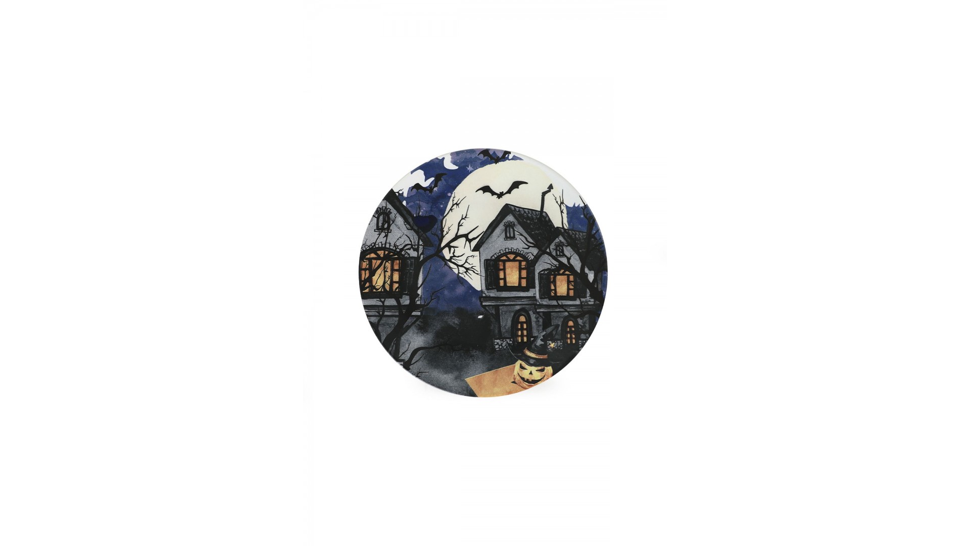 Keraart Halloween Blue Castle Servis Tabağı 26 Cm 19951