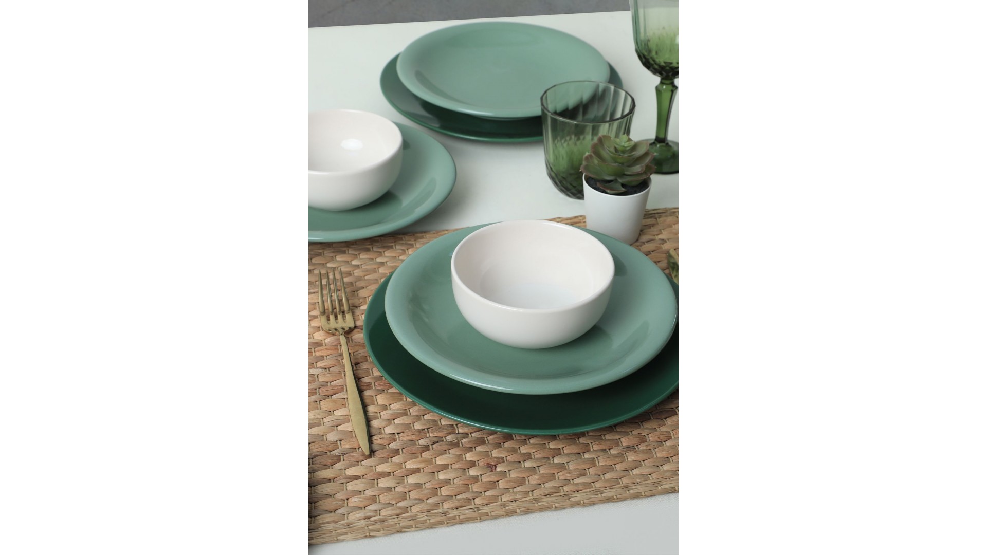 Green Mix Yemek Takımı 18 Parça 6 Kişilik 031-303-308