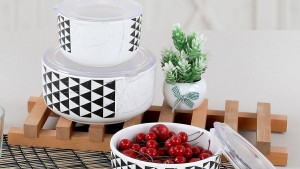 Keraart Trigon Saklama Kabı 12/14/16 cm 3 Parça
