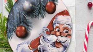 Keraart Happy Santa Servis Tabağı 26 Cm - 17980