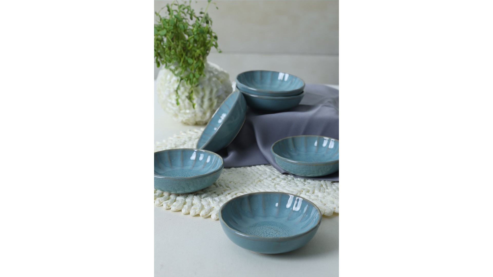 Granit Turkuaz Sirius Çerezlik / Sosluk 12 Cm 6 Adet Q07