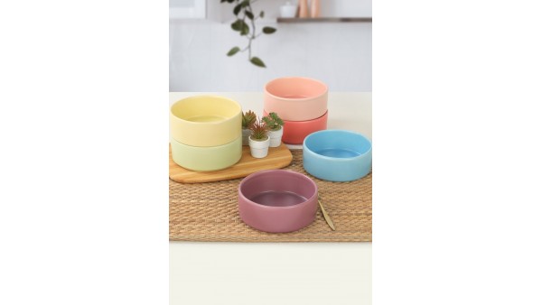 Rainbow Soft Matte Stackable Çorba Kasesi 14 Cm 6 Adet 960/990