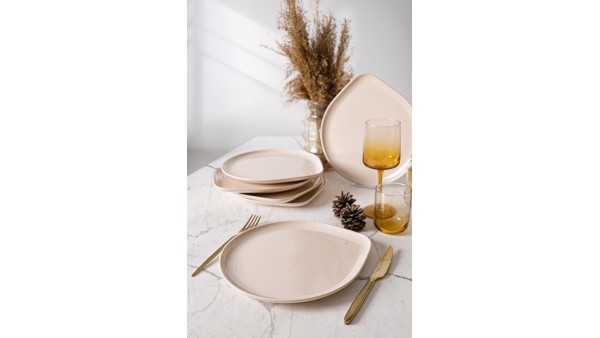 Krem Serenity Servis Tabağı 27 Cm 6 Adet 030