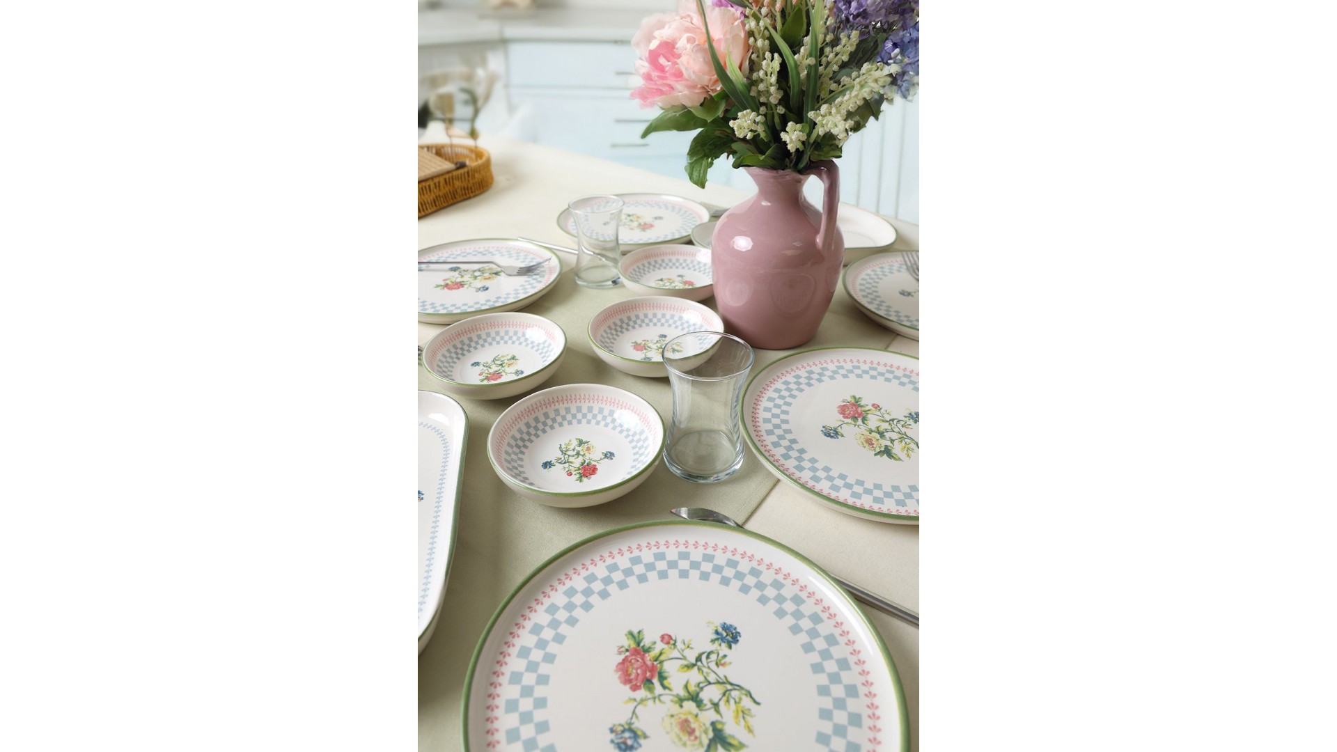 Rose Line Kahvaltı Takımı 12 Parça 6 Kişilik 22911-13