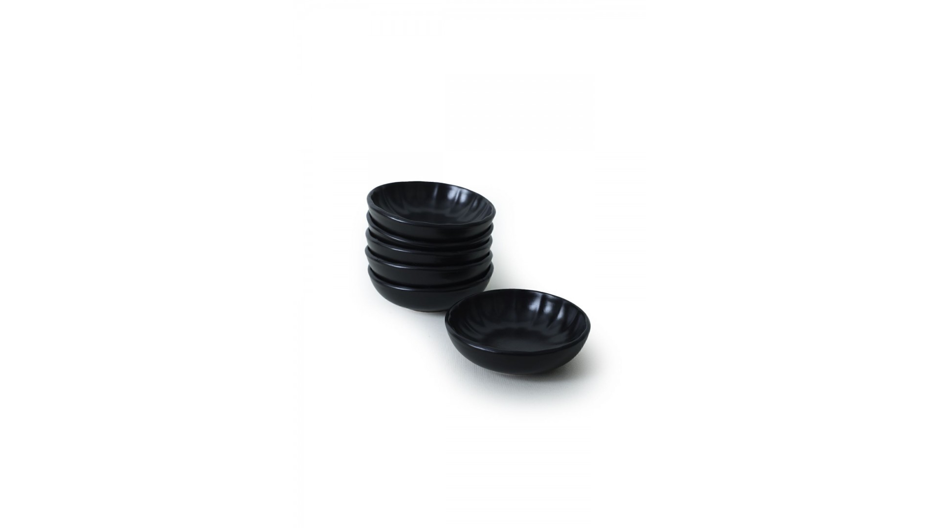 Mat Siyah Sirius Çerezlik / Sosluk 12 Cm 6 Adet 956