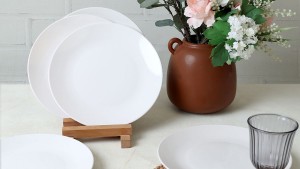 Beyaz Ege Servis Tabağı 26 Cm 6 Adet 006