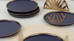Nordic Gold Kobalt Pasta Tabağı 22 Cm 6 Adet