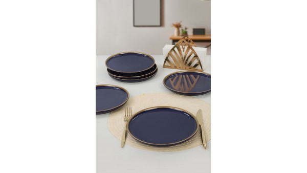 Nordic Gold Kobalt Pasta Tabağı 22 Cm 6 Adet