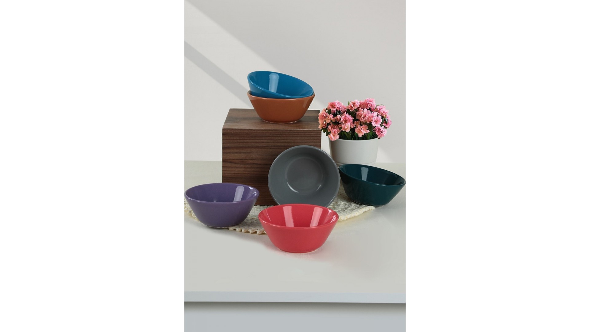 Mixed Hitit Çorba Kasesi 14 Cm 6 Adet - 406/620