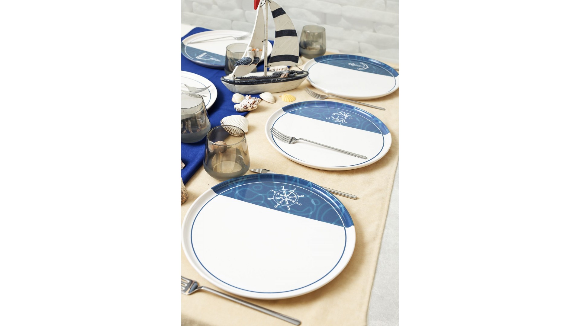 Bodrum Serisi Nordıc Servis Tabağı 28 Cm 6 Adet 22914-17