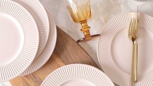 Krem Myra Pasta Tabağı 22 Cm 6 Adet 030