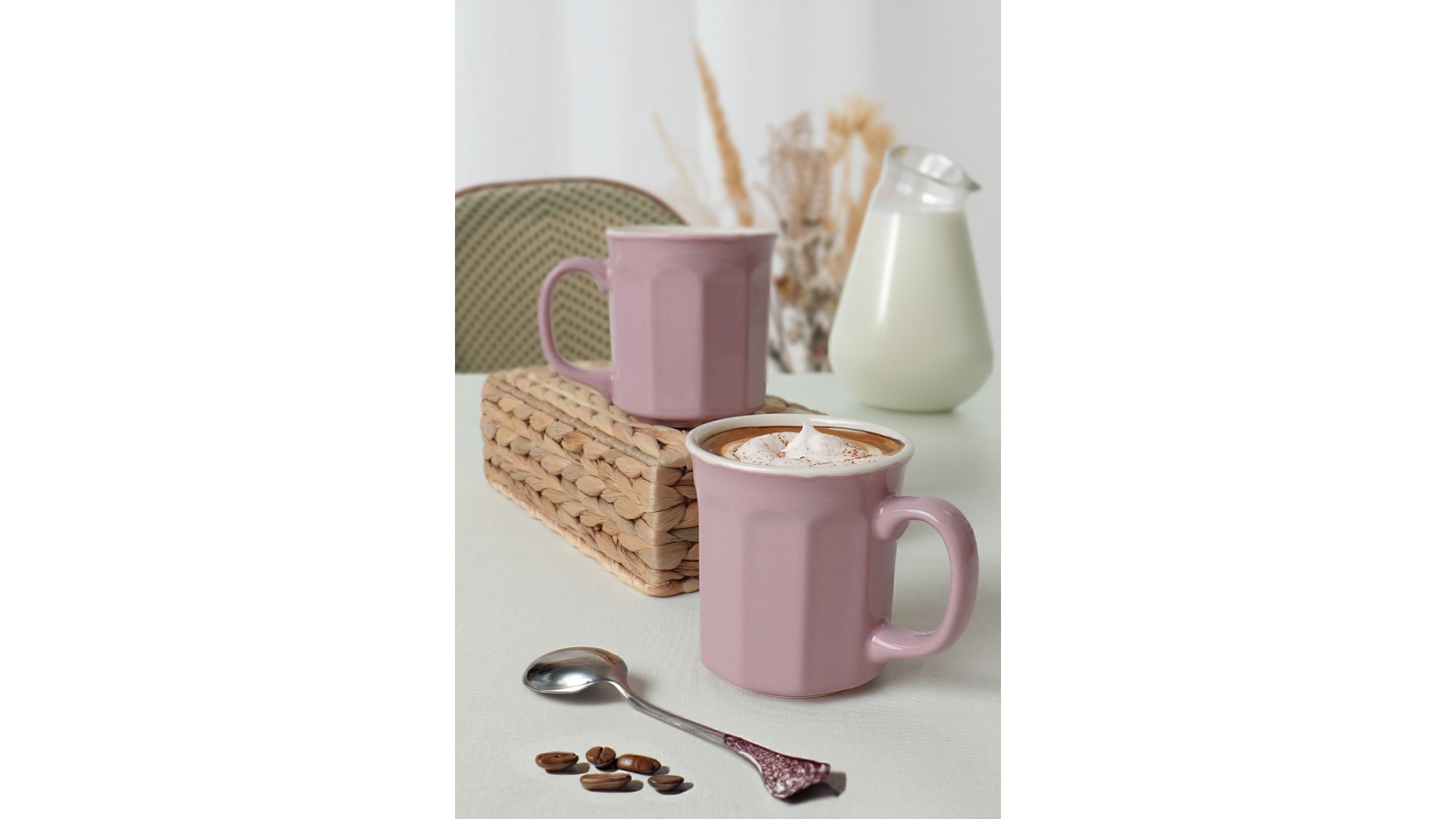 Violet/Krem Herakles Kupa 9 Cm 6 Adet 451/030