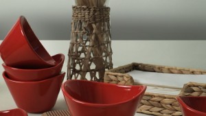 Tigela Kırmızı Çerezlik 11 Cm 6 Adet