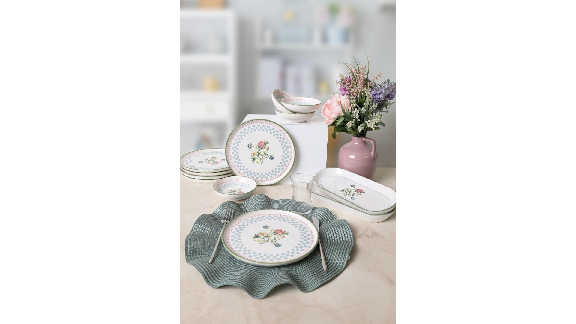 Rose Line Kahvaltı Takımı 12 Parça 6 Kişilik 22911-13