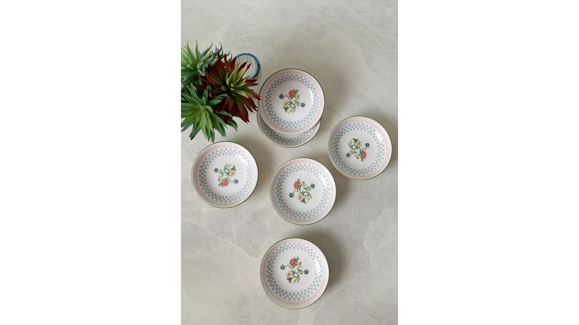 Rose Line Halka Çerezlik / Sosluk 13 Cm 6 Adet 22911